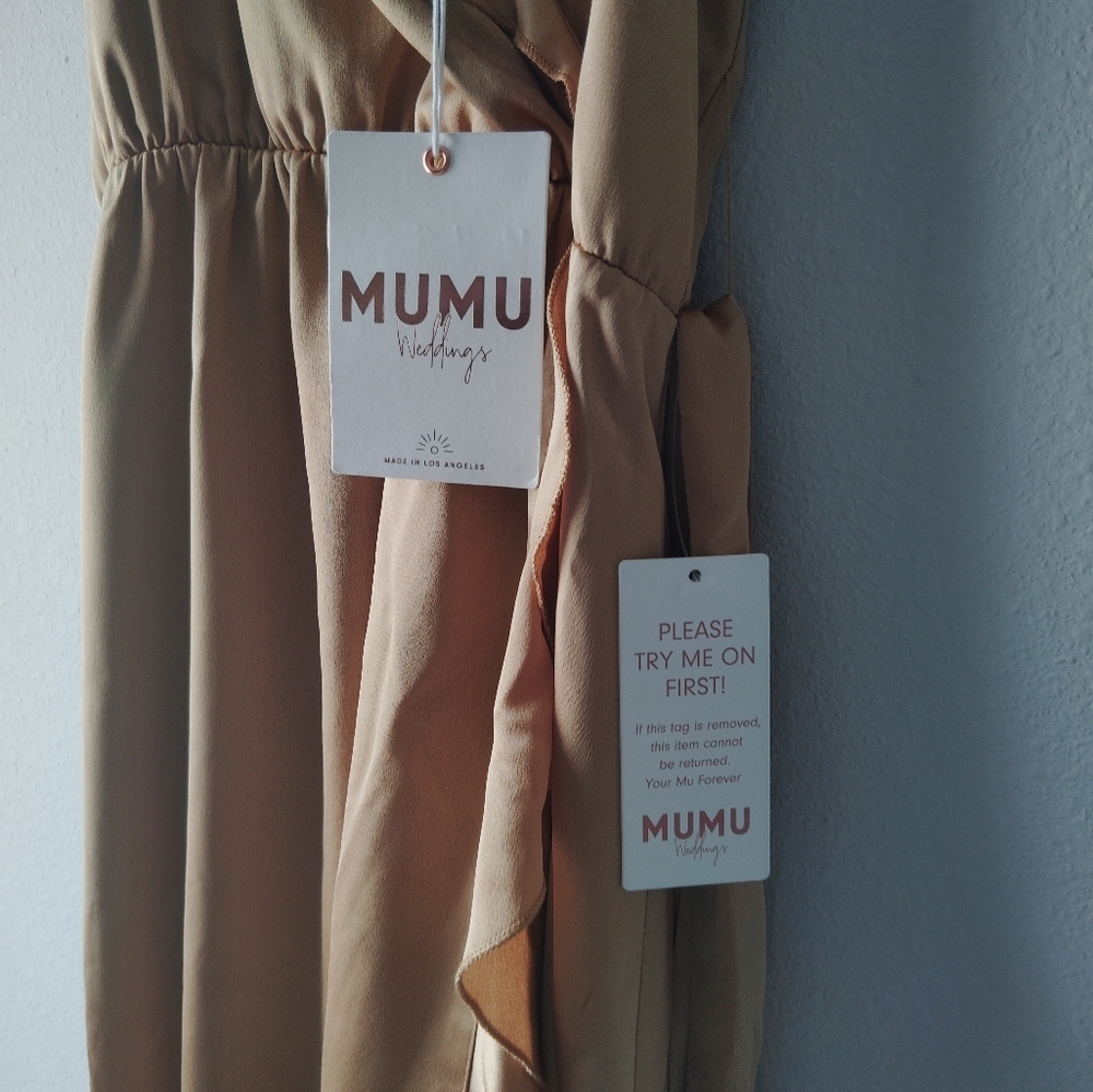 Show Me Your MuMu Copper Asymmetrical Dress - Picture 6 of 8
